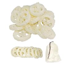 Loofah Slices ENLAYER Natural, 25 unidades para um esfregão de esponja mais limpo