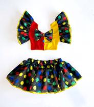 Look Carnaval Palhacinha Adulto - Conjunto Divertido e Vibrante Look Carnaval Palhacinha Adulto - Conjunto Divertido e Vibrante