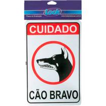 Look Placa Sinalizacao 20X30 Cao Bravo Look Placa Sinalizacao 20X30 Cao Bravo