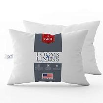 Looms & Linens Hotel Luxury Sleeping Pillows 20x26 - 2-Pack Standard Size Bed Pillow Set - Down Alternative Sleeping Bed Pillows - USA-Made Cool Comfortable Sleep Back, Stomach, Side Sleeper Pillows