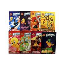 Looney tunes - kit com 8 livros - leitura e atividades