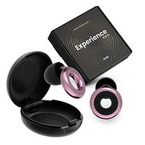 Loop Experience Pro Earplugs - Proteção auditiva de alta fidelidade para músicos, DJs, Bateristas, Festivais, Concertos e Vida Noturna 18dB Tampões de Ouvido de Redução de Ruído Acessórios Extras Incl - Rose Gold