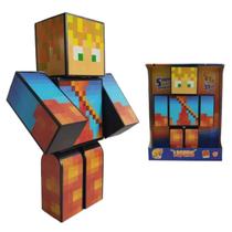 Lopers Boneco 35cm Minecraft YouTuber Articulado Gamer - ALGAZARRA