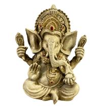 Lord Ganesha Estatueta Decorativa em Resina Prosperidade - Grupo Stillo Decor&Home