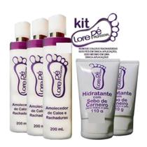 Lore Pé Amolece Calos E Rachaduras 3uni + Hidratante 2uni