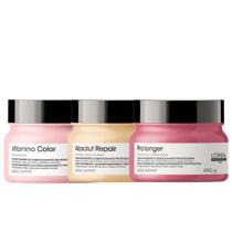 Loreal Cronograma Abs Repair 250ml + Pro Longer 250ml + Vitamino Color 250ml