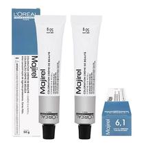 Loreal Kit 2 Coloração Majirel 6.1 Louro Escuro Acinzentado 50g