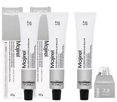 Loreal Kit 3 Coloração Majirel 7.0 Louro Nat. Profundo 50g