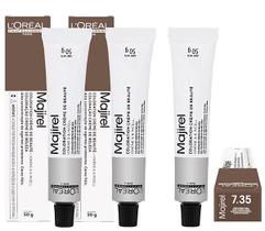 Loreal Kit 3 Coloração Majirel 7.35 Louro Dourado Acajou 50g