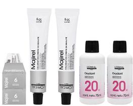 Loreal Kit C/2 Coloração Majirel 6 Louro Escuro 50g + 2 Água Oxigenada 20v 75ml Loreal Kit C/2 Coloração Majirel 6 Louro Escuro 50g + 2 Água Oxigenada 20v 75ml
