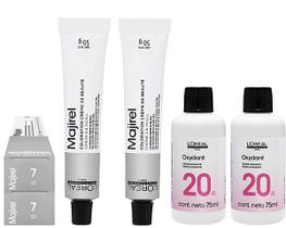 Loreal Kit C/2 Coloração Majirel 7 Louro 50g + 2 Água Oxigenada 20v 75ml