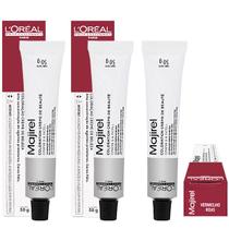 Loreal Kit c/3 Majirel Vermelho Rojo 50g