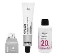 Loreal Kit Coloração Majirel 3 Castanho Escuro 50g + 1 Água Oxigenada 20v 75ml