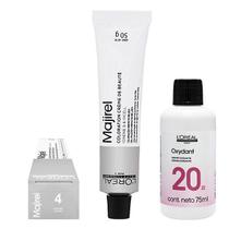 Loreal Kit Coloração Majirel 4 Castanho 50g + 1 Água Oxigenada 20v 75ml Loreal Kit Coloração Majirel 4 Castanho 50g + 1 Água Oxigenada 20v 75ml