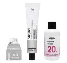 Loreal Kit Coloração Majirel 6.0 Louro Escuro Nat. Profundo 50g + 1 Água Oxigenada 20v 75ml Loreal Kit Coloração Majirel 6.0 Louro Escuro Nat. Profundo 50g + 1 Água Oxigenada 20v 75ml