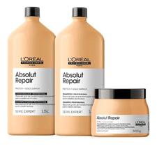 Loréal Kit Gold Quinoa Shampoo + Cond 1,5l + Mas 500 Grosso Loréal Kit Gold Quinoa Shampoo + Cond 1,5l + Mas 500 Grosso