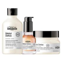 Loreal Metal Detox Sh 300ml + Masc 250ml + Óleo 50ml - Loreal Profissional