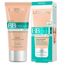 Loréal paris bb cream 5 em 1 efeito matte fps50 clara 30ml Loréal paris bb cream 5 em 1 efeito matte fps50 clara 30ml