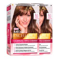LOréal Paris Coloração Imédia Excellence Kit - 6.1 Louro Escuro Acinzentado LOréal Paris Coloração Imédia Excellence Kit - 6.1 Louro Escuro Acinzentado
