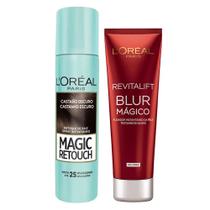 LOréal Paris Magic Blur Kit - Corretivo Castanho Escuro + Aperfeiçoador