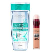 LOréal Paris + Maybelline Kit - Água Micelar Efeito Matte + Corretivo Líquido Honey