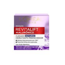 Loreal Paris Revitalift Hialuronico Tratamento Noturno Creme Anti-Idade 49g Loreal Paris Revitalift Hialuronico Tratamento Noturno Creme Anti-Idade 49g
