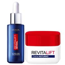 LOréal Paris Revitalift Kit Sérum Facial Antirrugas Noturno Retinol 30ml + Creme Facial Anti-Idade Noturno Pro-Retinol 49g