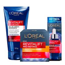 Loréal Paris Revitalift Retinol Kit Completo 3 Ítens Creme Antirrugas Anti Idade