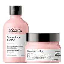 Loreal Pro Vitamino Color Kit Shampoo 300ml + Máscara 250ml