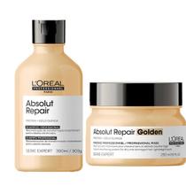 LOréal Professionnel Absolut Repair Gold Quinoa + Protein Kit - Shampoo + Máscara Light - L'Oréal Professionnel