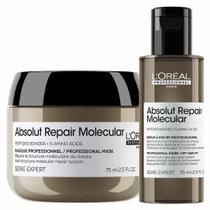 LOreal Professionnel Absolut Repair Molecular Kit Sérum + Máscara LOreal Professionnel Absolut Repair Molecular Kit Sérum + Máscara