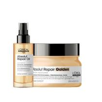LOreal Professionnel Serie Expert Absolut Repair Gold Quinoa Protein Golden Mascara 250ml e Oleo 90ml