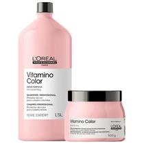 LOreal Professionnel Serie Expert Vitamino Color Resveratrol Shampoo 1500ml e Mascara 500g LOreal Professionnel Serie Expert Vitamino Color Resveratrol Shampoo 1500ml e Mascara 500g