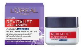 Loreal Revitalift Hialurônico Creme Antirrugas Noturno 49G Loreal Revitalift Hialurônico Creme Antirrugas Noturno 49G