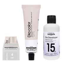 Loreal Tonalizante Dia Color 4 Castanho 60g Rev. 15 vol. Loreal Tonalizante Dia Color 4 Castanho 60g Rev. 15 vol.