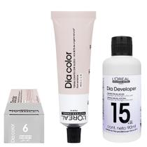 Loreal Tonalizante Dia Color 6 Louro Escuro 60g Rev. 15 vol. Loreal Tonalizante Dia Color 6 Louro Escuro 60g Rev. 15 vol.
