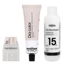Loreal Tonalizante Dia Color 7 Louro 60g + Rev. 15 vol. 120 ml Loreal Tonalizante Dia Color 7 Louro 60g + Rev. 15 vol. 120 ml
