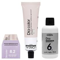 Loreal Tonalizante Dia Color 8.2 Louro Claro Irisado 60g + Rev. 6V Loreal Tonalizante Dia Color 8.2 Louro Claro Irisado 60g + Rev. 6V