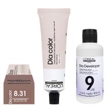 Loreal Tonalizante Dia Color 8.31 Louro Claro Dourado Acinzentado 60g Rev. 9 vol. Loreal Tonalizante Dia Color 8.31 Louro Claro Dourado Acinzentado 60g Rev. 9 vol.