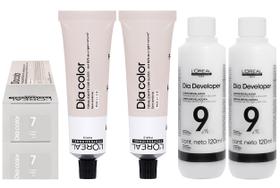 Loreal Tonalizante Kit 2 Dia Color 7 Louro 60g + 2 Rev. 9 vol. 120 ml Loreal Tonalizante Kit 2 Dia Color 7 Louro 60g + 2 Rev. 9 vol. 120 ml