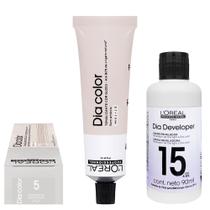 Loreal Tonalizante Kit Dia Color 5 Castanho Claro 60g Rev. 15 vol.