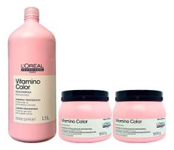 Loreal Vitamino Color Coloridos Tingidos Protege Hidrada Kt Shampoo 1500ml +02 Màscara 500g