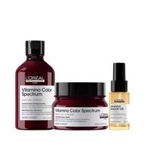 Loreal Vitamino Color Spectrum Sh 300ml + Masc 250ml + Abs Óleo 30ml