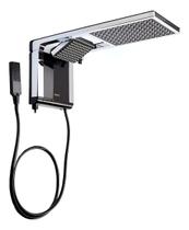 Lorenzetti Acqua Ultra Duo Chuveiro Elétrico De Parede Preto-cromado 7800w
