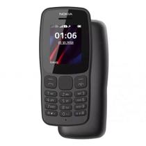 Lote 05 celulares nokia 106 2g 32mb dual mp3 radio fm tela 1.8 preto
