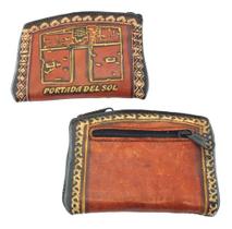 Lote 2 Porta Moeda Em Couro De Lhama Artesanal Bolivia B1646 Lote 2 Porta Moeda Em Couro De Lhama Artesanal Bolivia B1646