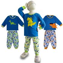 Lote 3 PIJAMAS INFANTIS INVERNO Menino - 1 ao 10 Anos Lote 3 PIJAMAS INFANTIS INVERNO Menino - 1 ao 10 Anos