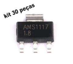 Lote 30 peças AMS1117 - Smd 1,8V 1.8v Step down Regulador Tensão ams1117