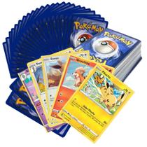 Lote 50 Cartinhas Pokemon em inglês + 2 cartas brilhantes