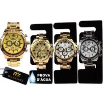 Lote 6 Relogios Masculino Pulseira Em Aço Prata Prova Dagua Rx Dourado Lote 6 Relogios Masculino Pulseira Em Aço Prata Prova Dagua Rx Dourado